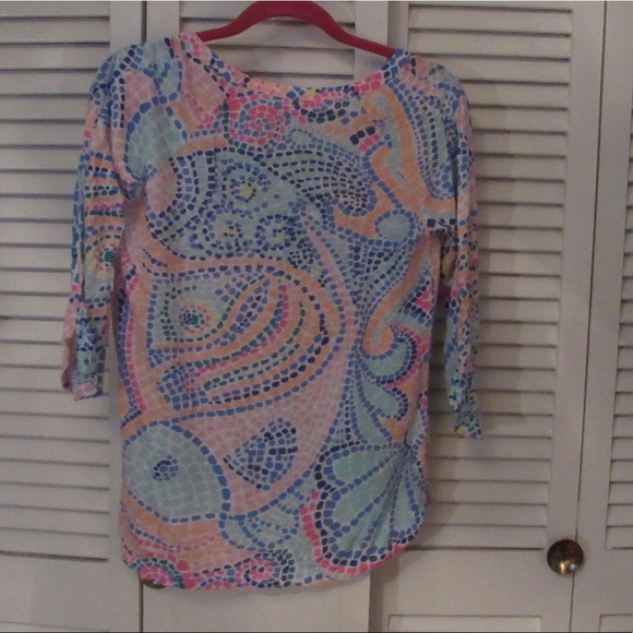 Lilly Pulitzer Egret Top - Picture 4 of 4